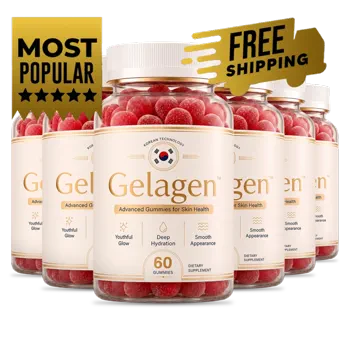 Gelagen beauty gummies 6-bottle bundle, most popular, free shipping